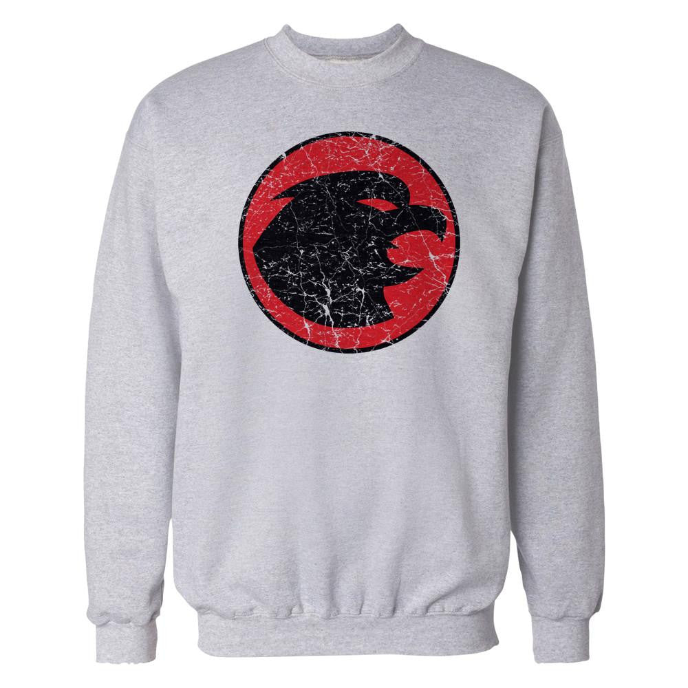 DC Comics Hawkman Distressed Logo Official Sweatshirt Sports Grey - Urban Species