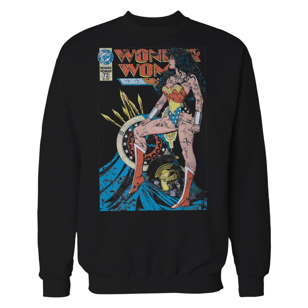 DC Comics Wonder Woman Cover #55 Official Sweatshirt (Black) - Urban Species Sweatshirt