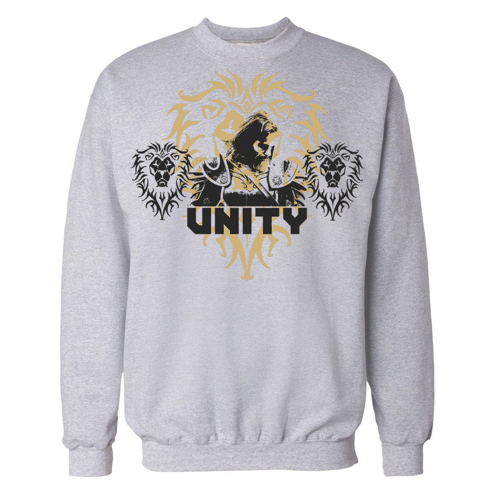 Warcraft Alliance Poster Unity Official Sweatshirt (Heather Grey) - Urban Species Sweatshirt