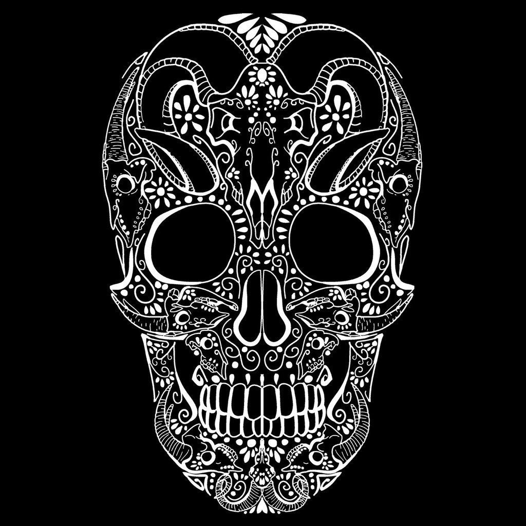 Sugar Skull Tattoo Skull Official Varsity Jacket (Black) - Urban Species Varsity Jacket