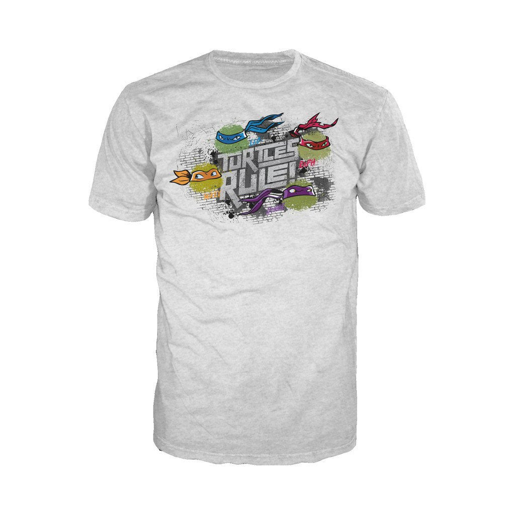 TMNT Gang Rule Official Men's T-shirt (Heather Grey) - Urban Species Mens Short Sleeved T-Shirt