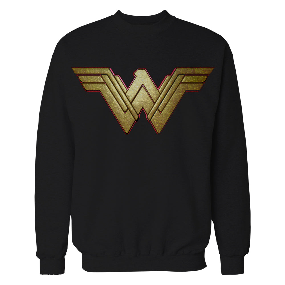 DC Wonder Woman Logo 3D Paisley Official Sweatshirt (Black) - Urban Species Sweatshirt