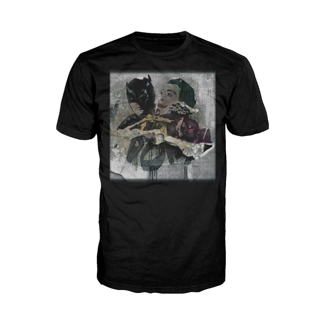Batman 66 Robin POW Official Men's T-shirt Black - Urban Species
