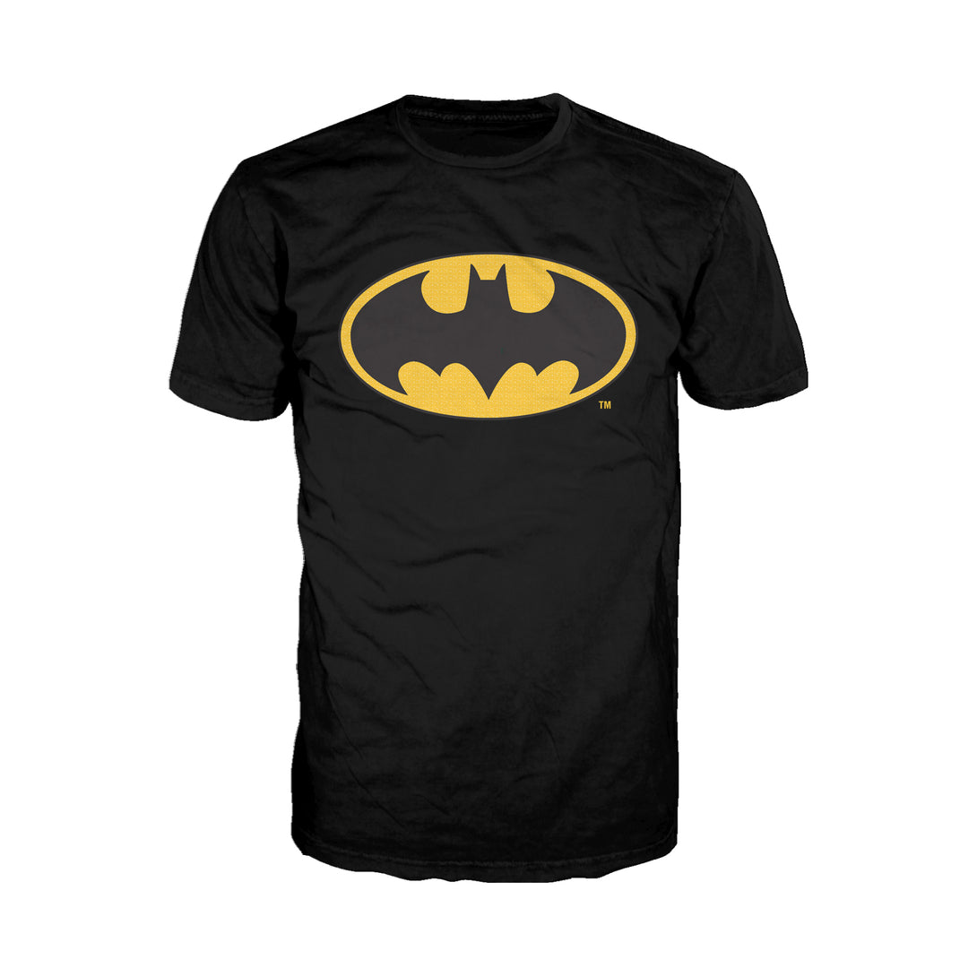 DC Comics Batman Logo Classic Official Men's T-Shirt Black - Urban Species