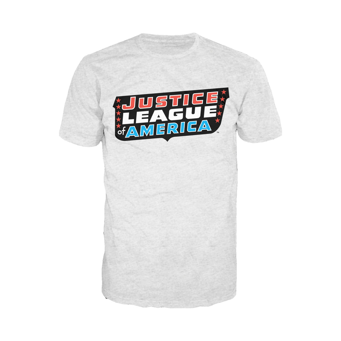 DC Comics Justice League JLA Classic Logo Official Men's T-shirt Sports Grey - Urban Species