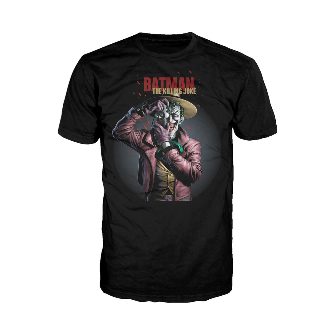 DC Comics Joker Killing Joke Official Men's T-shirt Black - Urban Species