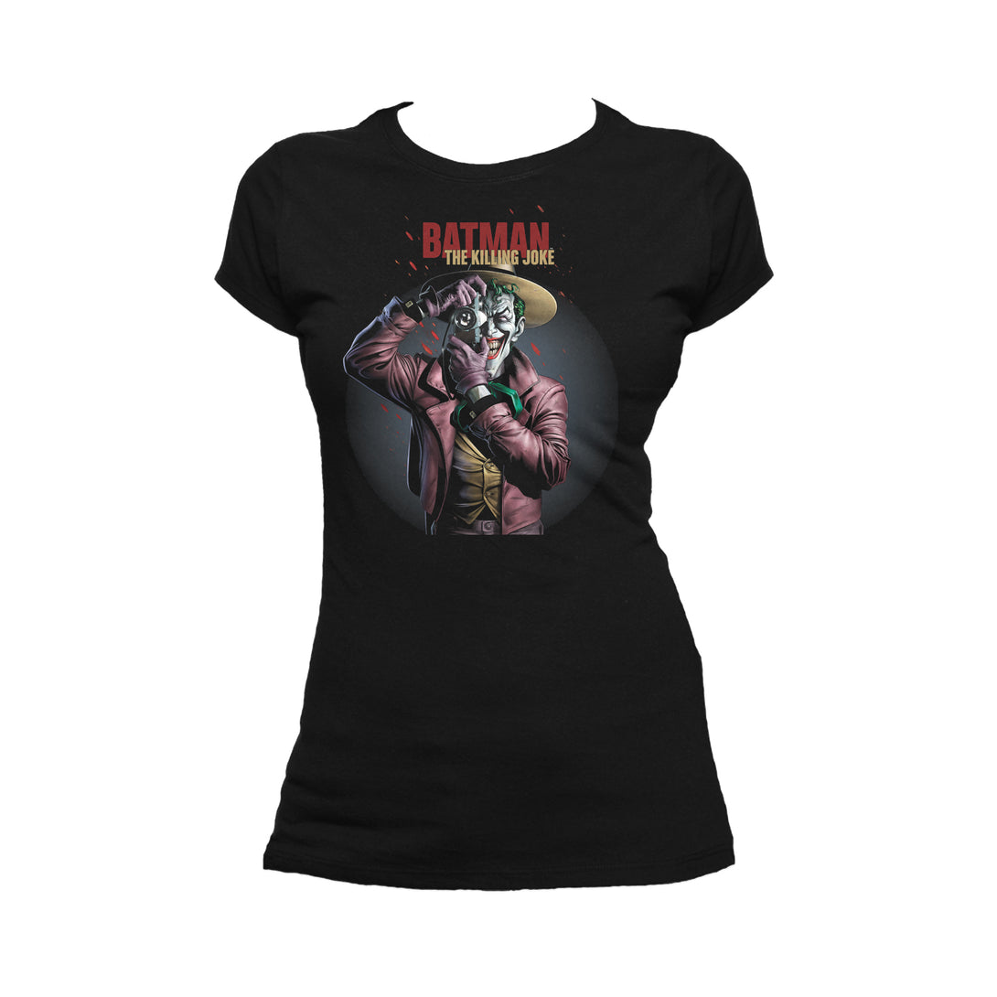 DC Comics Joker Killing Joke Official Women's T-shirt Black - Urban Species
