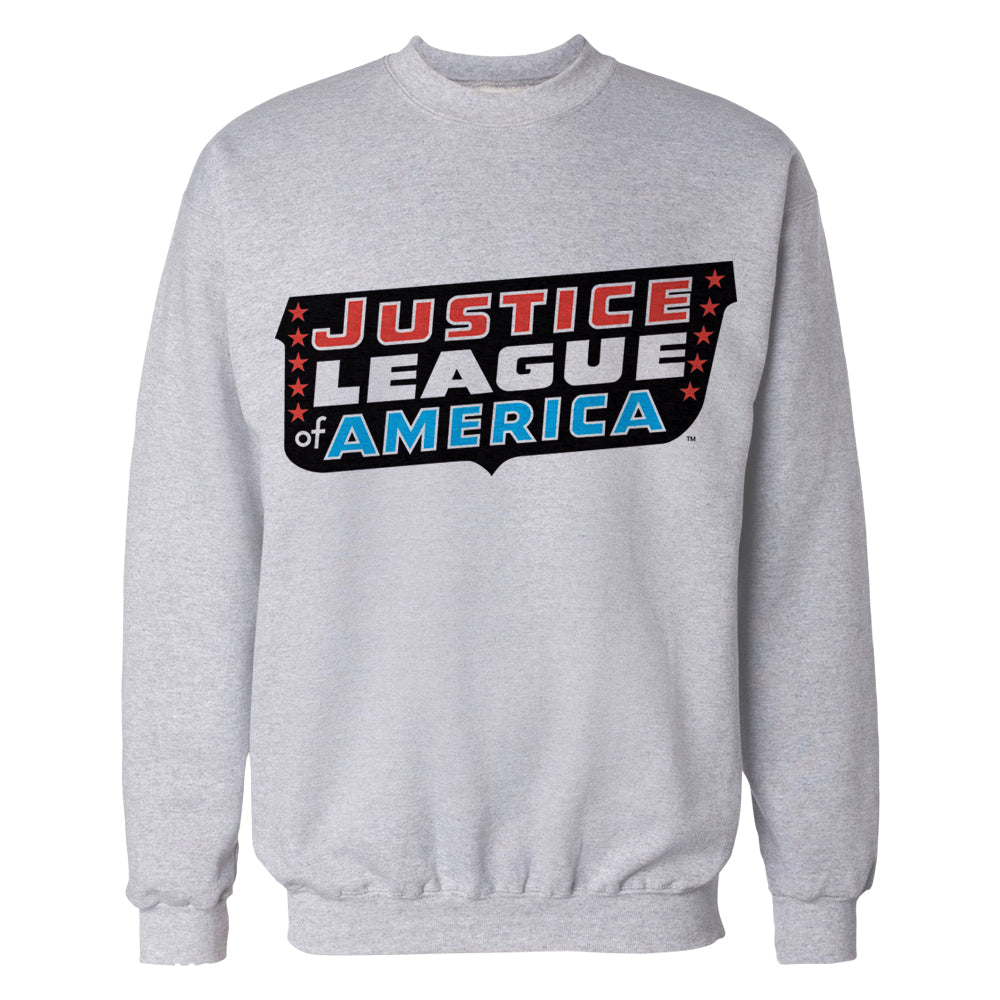 DC Comics Justice League JLA Classic Logo Official Sweatshirt Sports Grey - Urban Species
