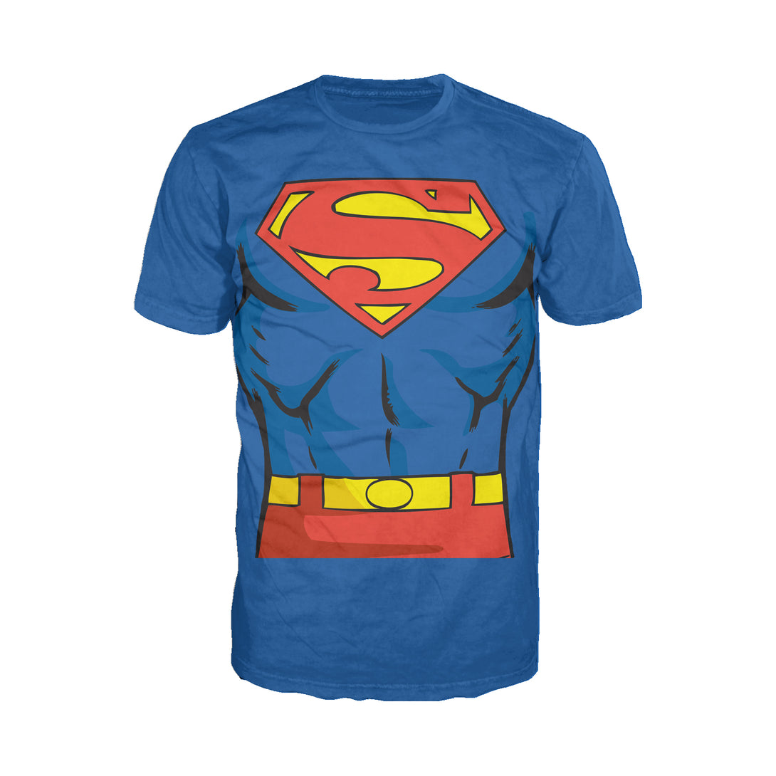 DC Comics Superman Cosplay Official Men's T-shirt Blue - Urban Species