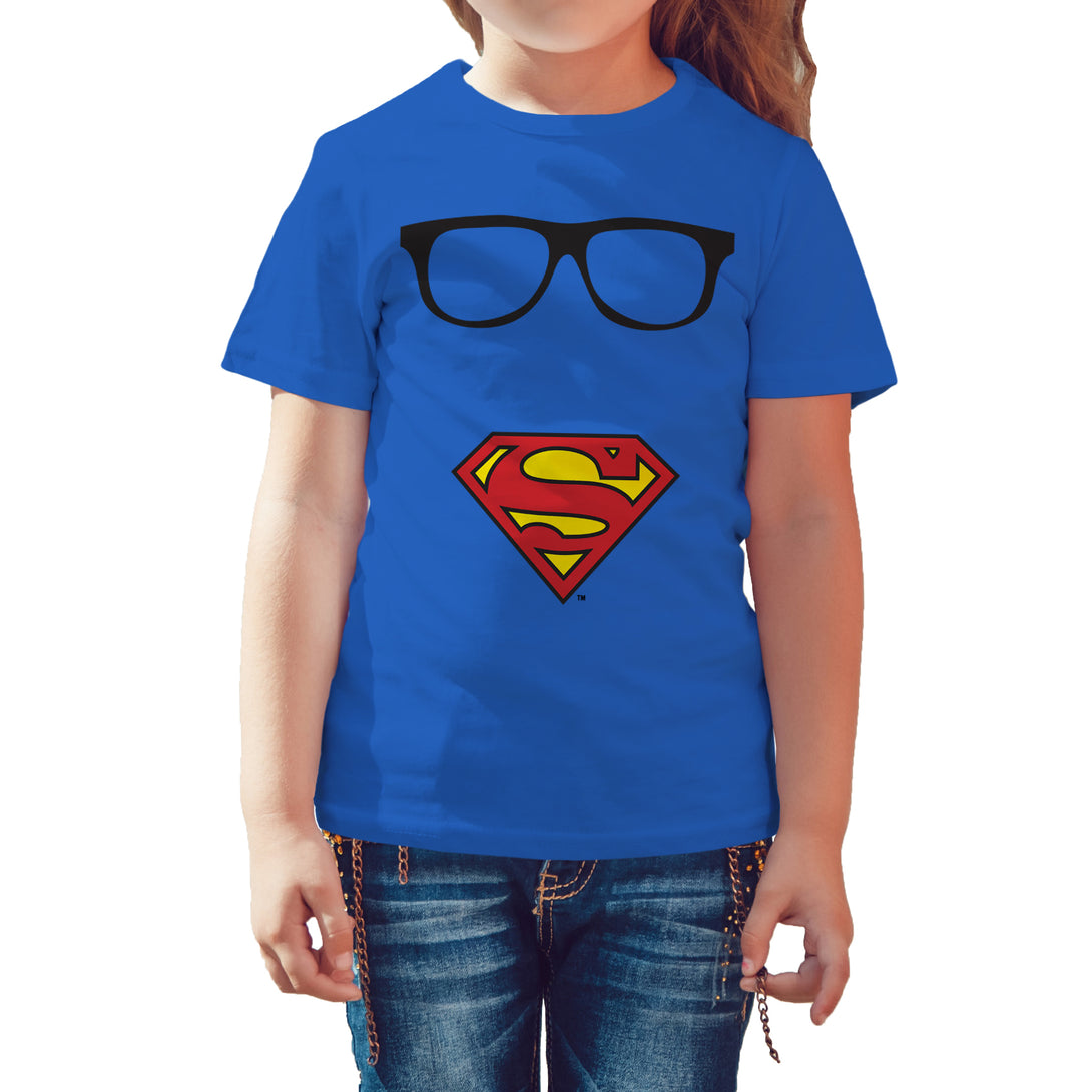 DC Comics Superman Logo Glasses Official Kid\'s T-Shirt – Urban Species