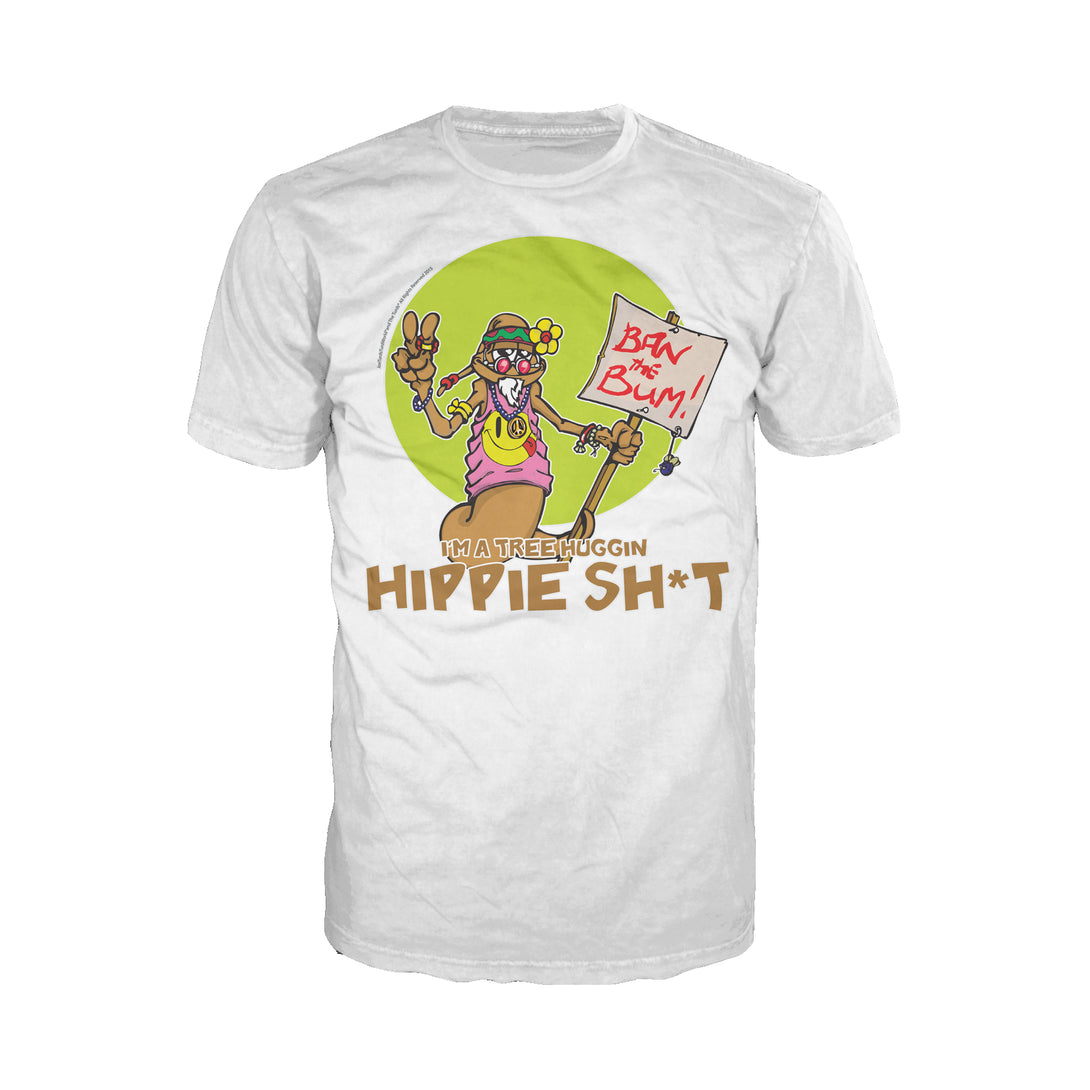 Joe Turds Hippie Sh#t Official Men's T-Shirt (White) - Urban Species Mens Short Sleeved T-Shirt
