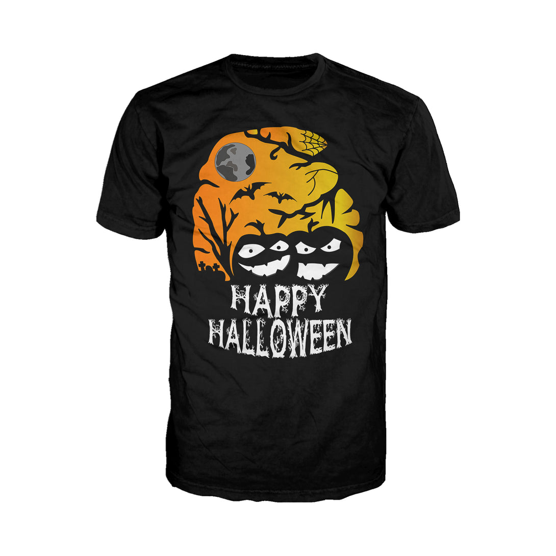 Urban Species Halloween Hipster Happy Official Men's T-shirt (Black) - Urban Species Mens Short Sleeved T-Shirt