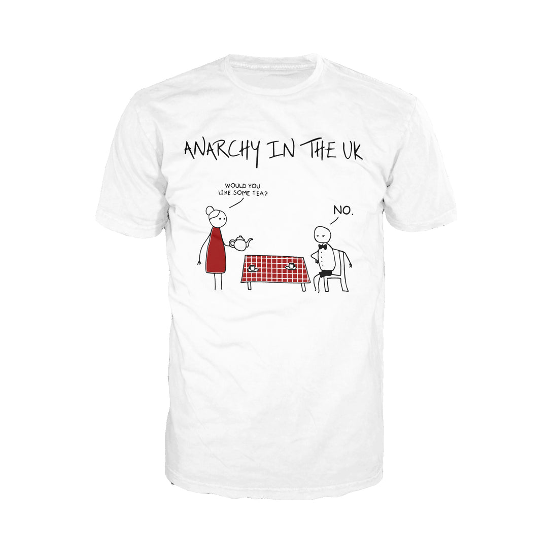 Urban Attitutde Anarchy in the UK Joke Men's T-shirt (White)