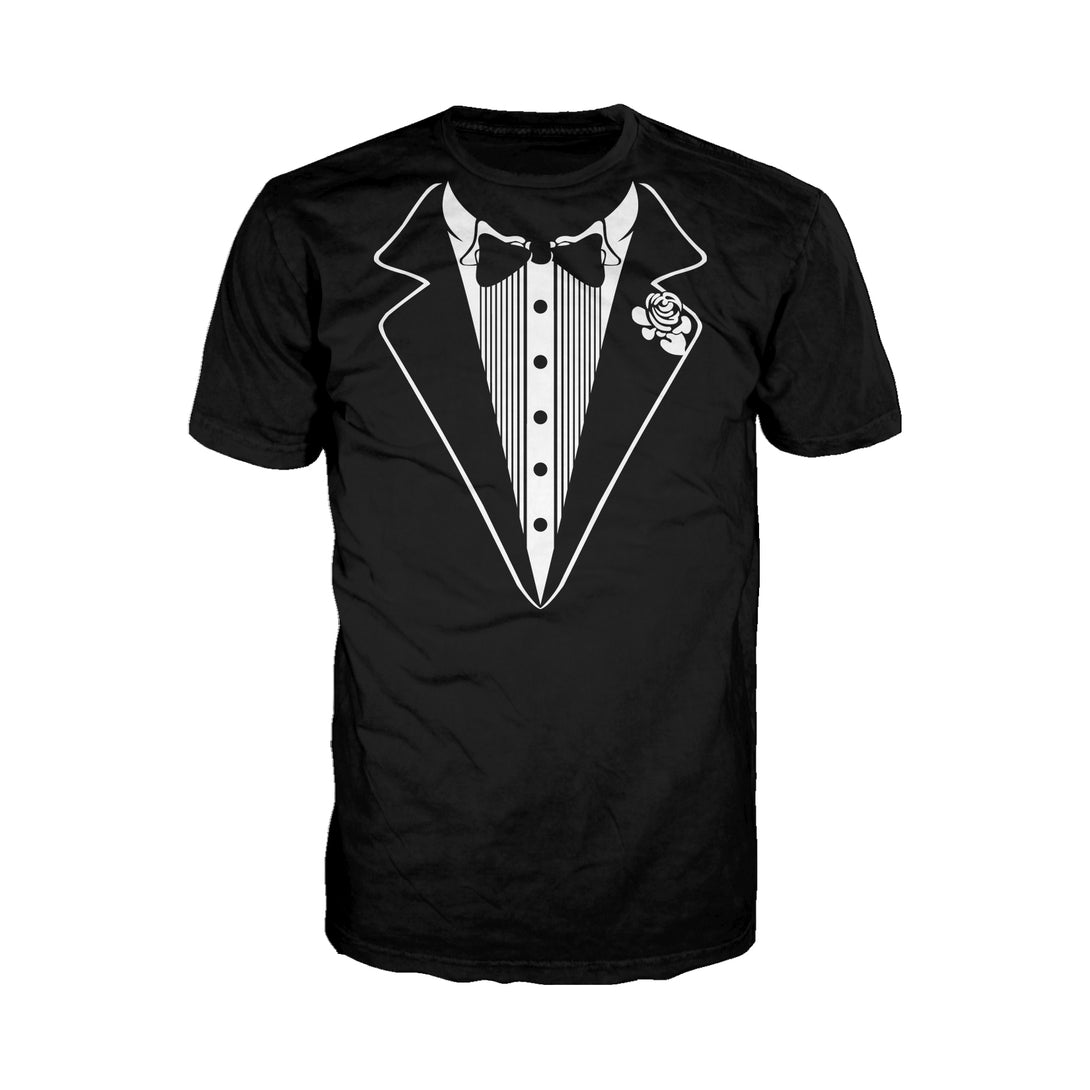 Urban Attitude Just for Lolz Tuxedo Joke Men's T-shirt (Black)