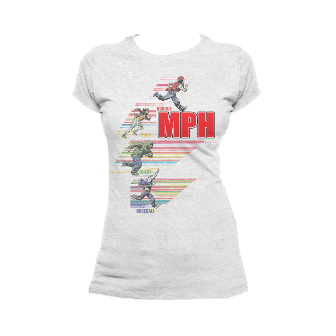 MPH Logo RUN Official Women's T-Shirt (Heather Grey) - Urban Species Ladies Short Sleeved T-Shirt