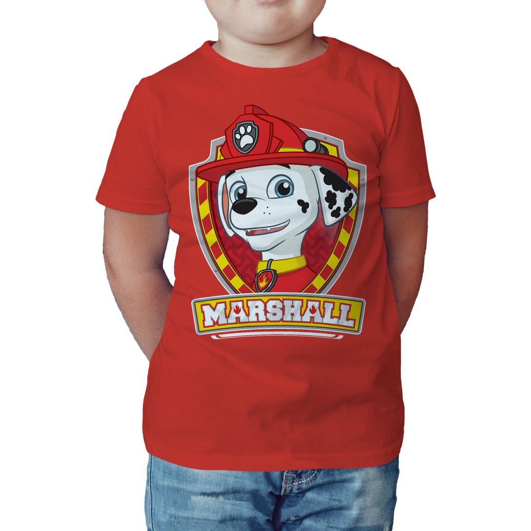 Paw Patrol Marshall Official Kid's T-Shirt (Red) - Urban Species Kids Short Sleeved T-Shirt