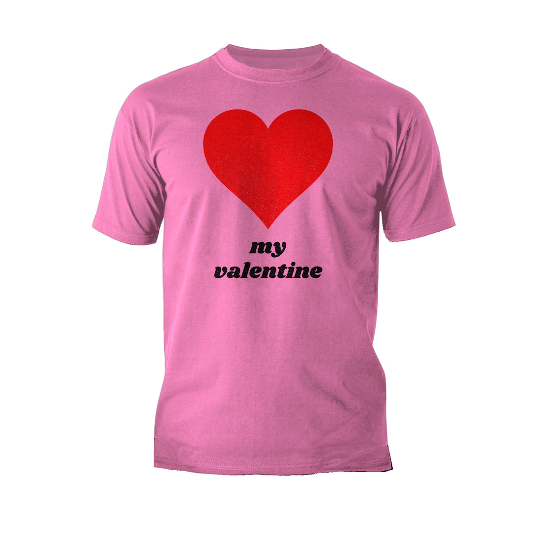 Vintage Valentine My Valentine Heart Men's T-shirt Pink - Urban Species