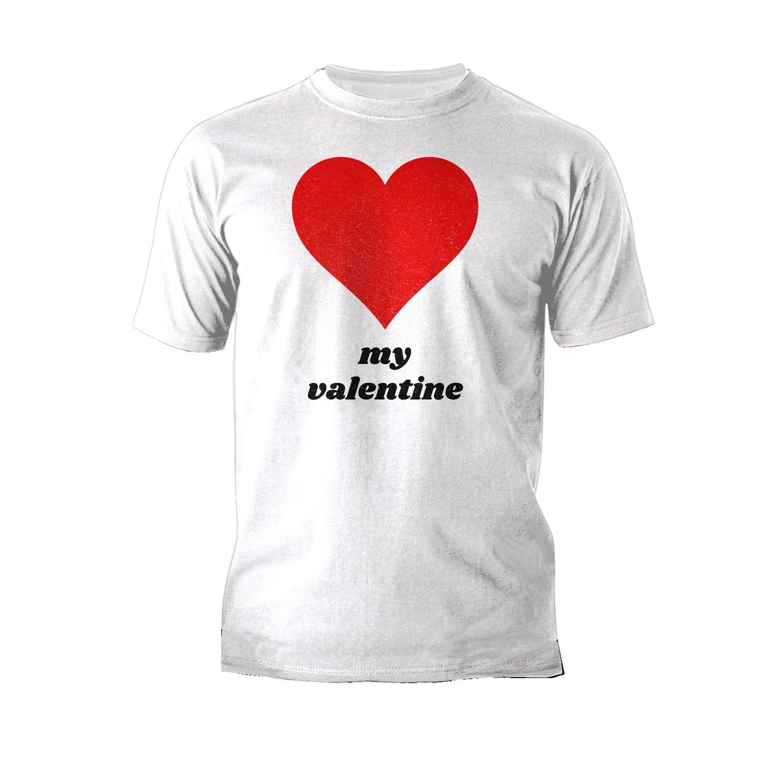Vintage Valentine My Valentine Heart Men's T-shirt White - Urban Species