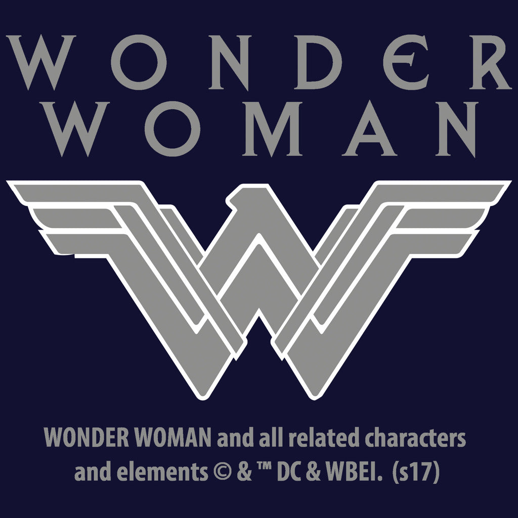 DC Wonder Woman Logo Fight Peace Official Men's T-shirt (Navy) - Urban Species Mens Short Sleeved T-Shirt